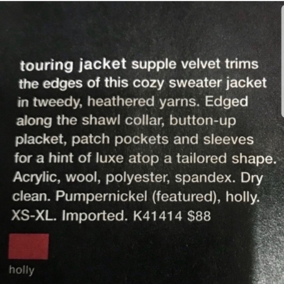 Anthro Monogram HWR Touring Jacket in Holly - Picture 5 of 7